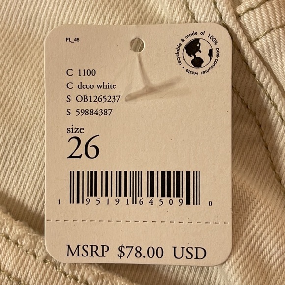 We the Free by Free People White Raw Hem Mid Rise Jean Mini Skirt - Picture 9 of 14